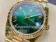 ARF Swiss Copy Rolex Day-Date 40mm Gain Weight Green-Gold President Watch (2)_th.jpg